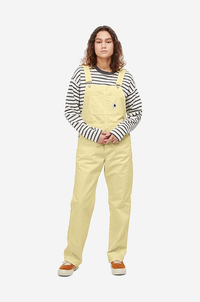 Carhartt WIP cotton overalls Bib Overall Straight beige I027998.