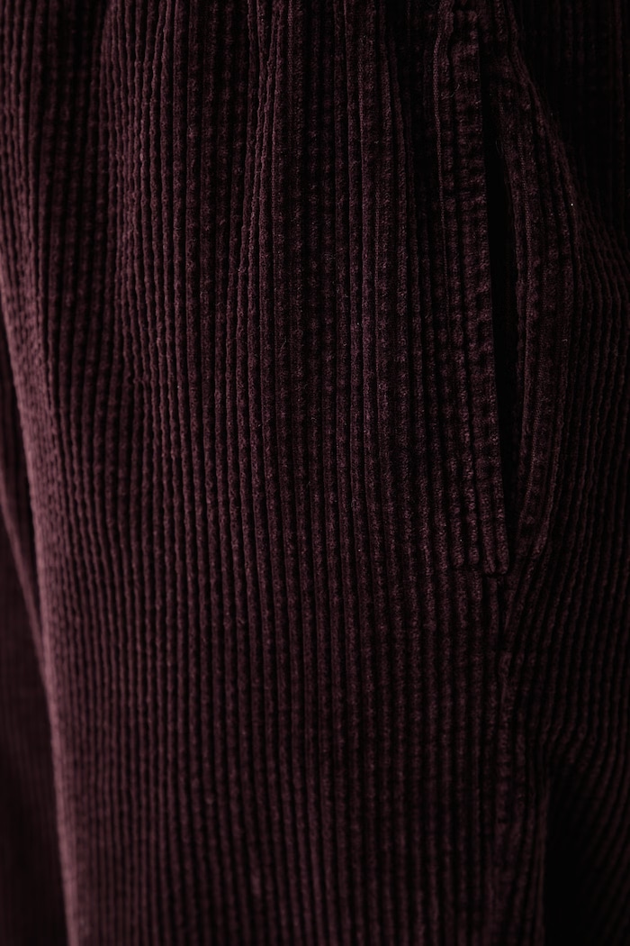 Spodnie damskie sztruksowe American Vintage PADO137 fioletowy