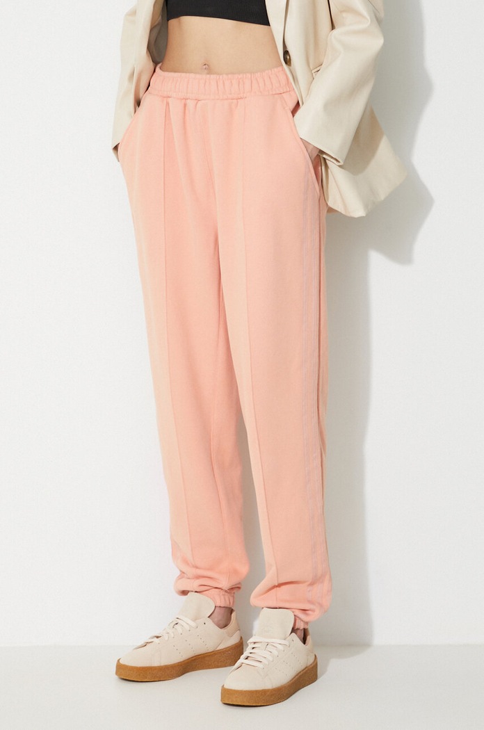 adidas Originals pantaloni de trening din bumbac x Ivy Park portocaliu H61691.