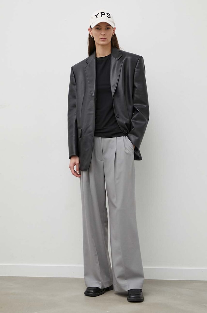 2NDDAY pantaloni 2ND Miles - Daily Sleek alta grigio 2000160151