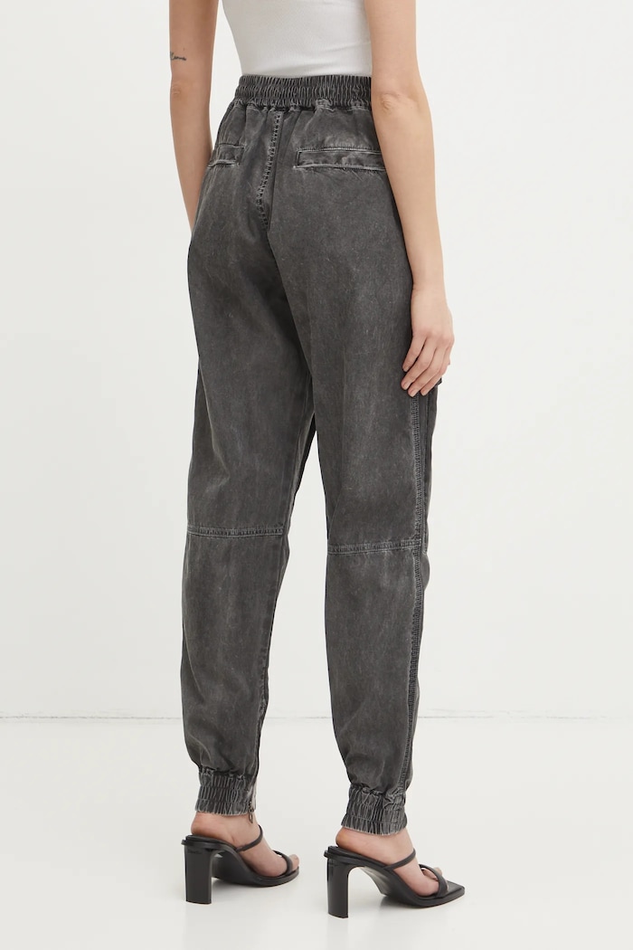 Oblečenie Bavlnené nohavice Diesel P-RIDE-Q3 TROUSERS A17383.0NJBP sivá
