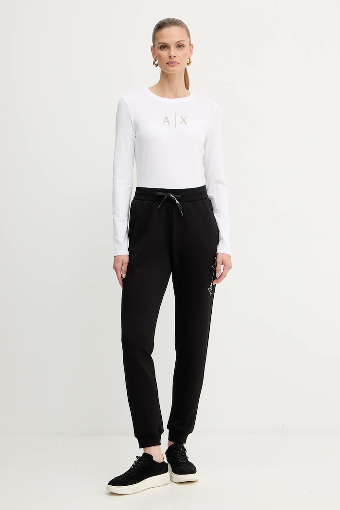 Armani Exchange melegítőnadrág XW000837.AF13397 fekete AA00