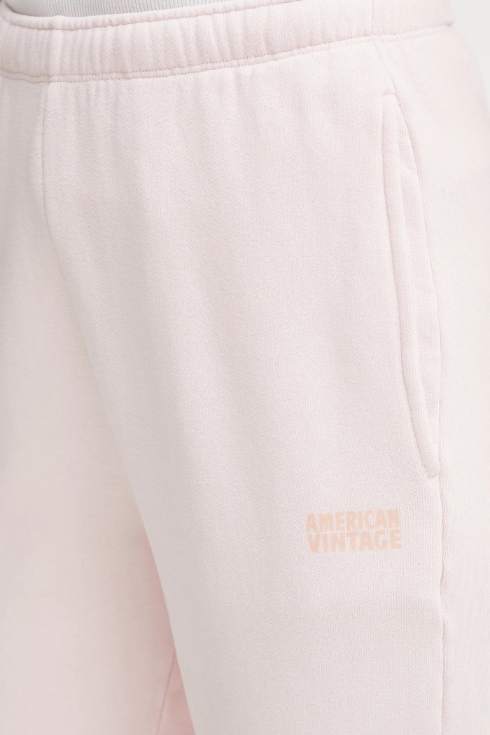 American Vintage pantaloni de trening roz IZU05B