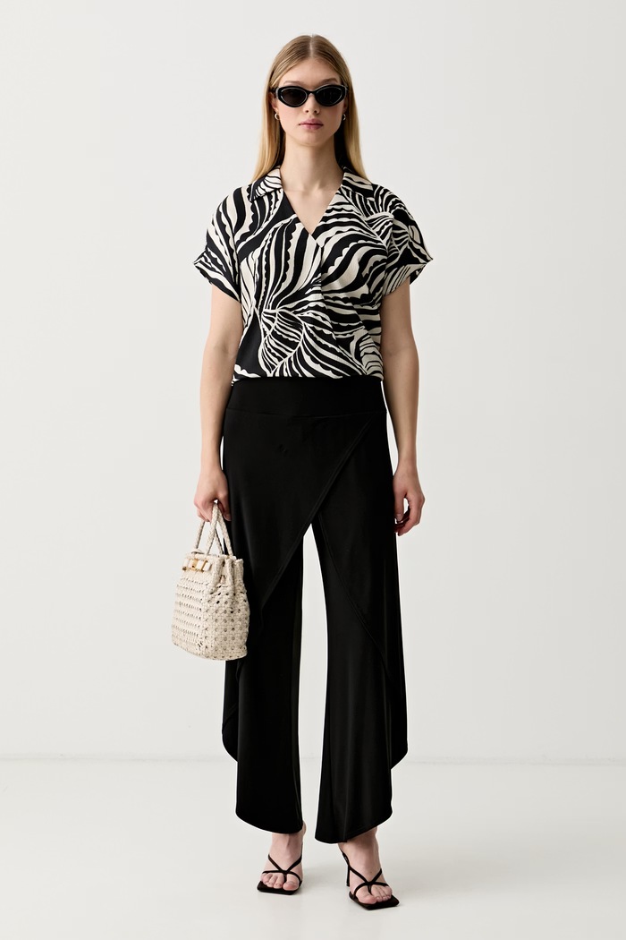 Joseph Ribkoff spodnie culottes damskie 211494CO czarny AA00