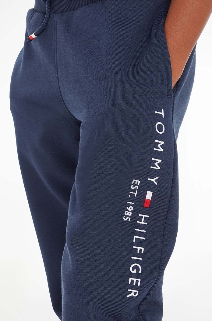 Detské nohavice Tommy Hilfiger KS0KS00214.NOS tmavomodrá