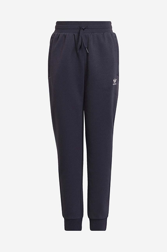adidas Originals spodnie dresowe dziecięce dzianina granatowy HG1437