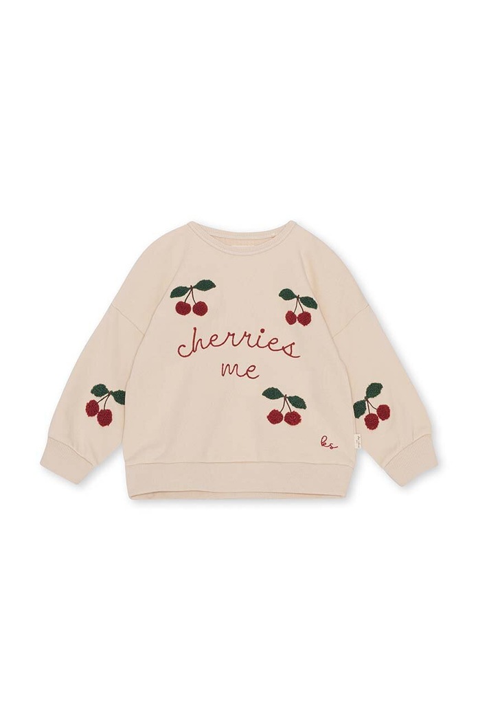 Detská mikina Konges Sløjd LOU SWEATSHIRT KS5676 béžová AA00