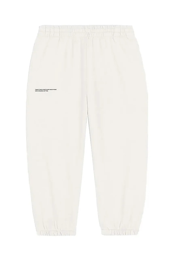 Παντελόνι Pangaia KIDS' 365 MIDWEIGHT TRACK PANTS βαμβάκι λευκό 10000280.CORE