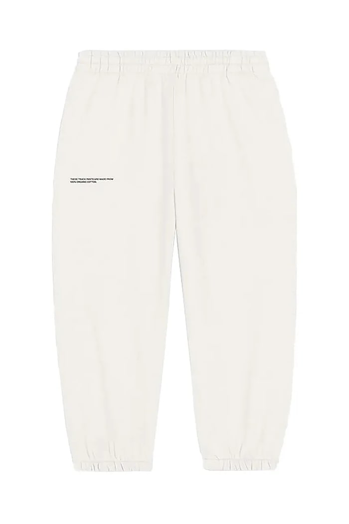 Παντελόνι Pangaia KIDS' 365 MIDWEIGHT TRACK PANTS βαμβάκι λευκό 10000280.CORE