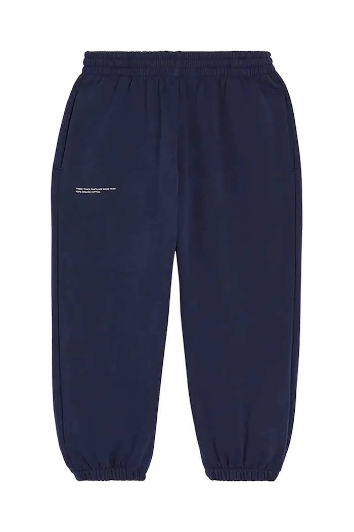 Pangaia spodnie BABY 365 MIDWEIGHT TRACK PANTS bawełna granatowy 10000656.CORE