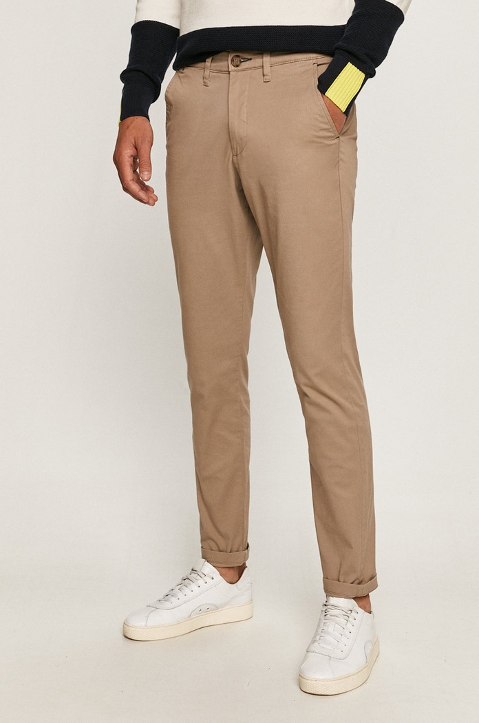 Nohavice Selected Homme chinos sivá 16074054