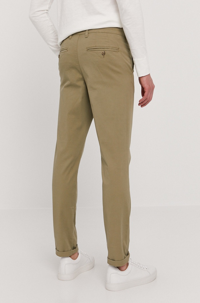 Odzież Selected Homme Spodnie 16074054 zielony