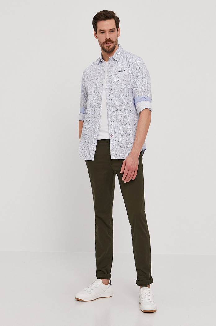 Selected Homme Spodnie 16074057 zielony AA00