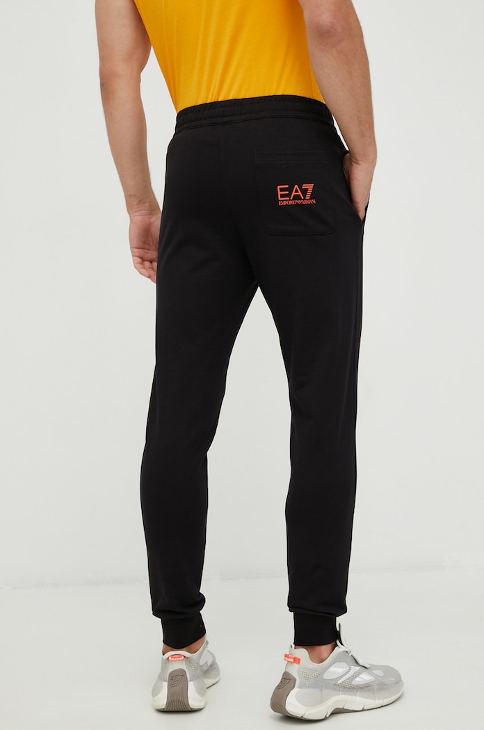 Дрехи Памучен спортен панталон EA7 Emporio Armani 8NPPC3.PJ05Z черен