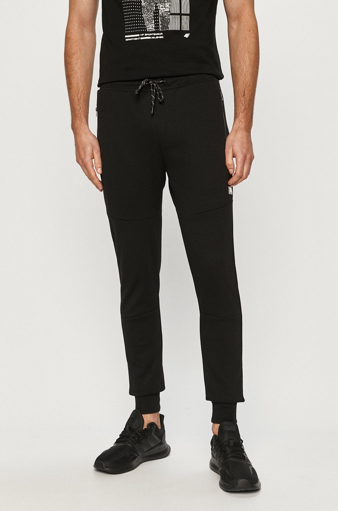 Jack & Jones - Hlače pletivo crna 12184970