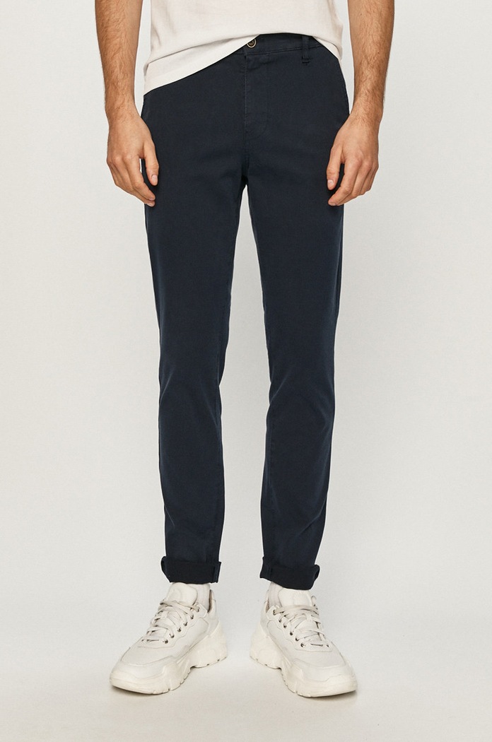 Jack & Jones Spodnie z elastanem granatowy 12184901
