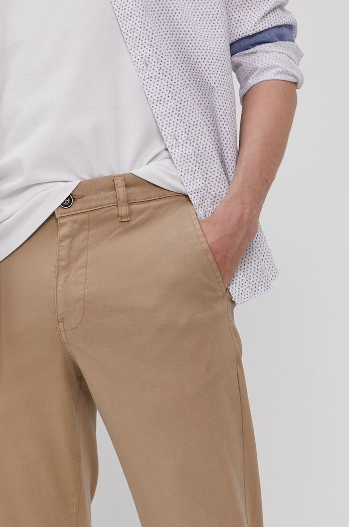 Jack & Jones Spodnie beżowy 12186479