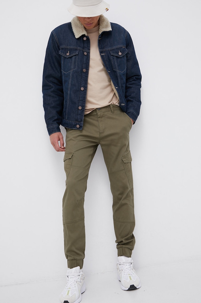 Tom Tailor Spodnie z elastanem zielony 1027568.11279