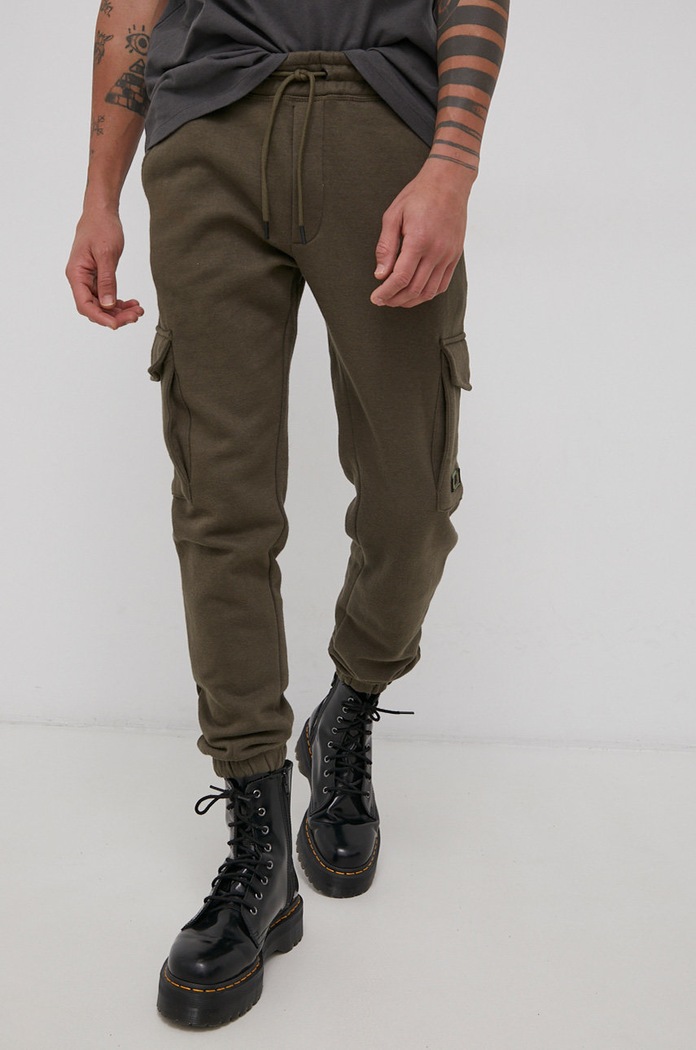 Nohavice Jack & Jones 12195583 zelená AA00
