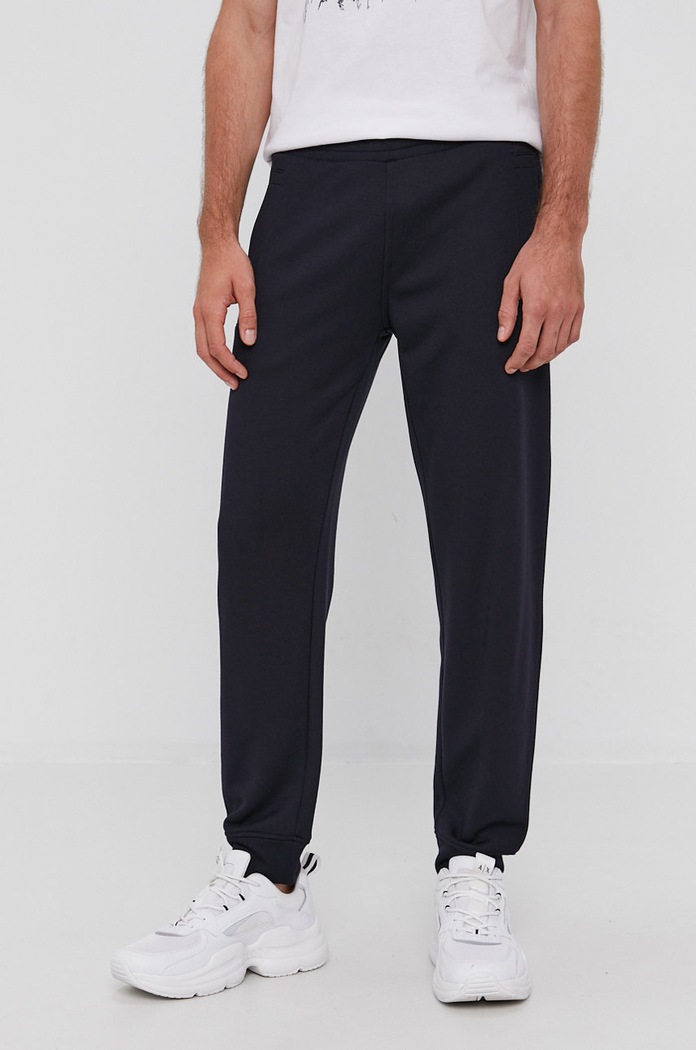 Emporio Armani spodnie dzianina granatowy 8N1PS9.1JRIZ