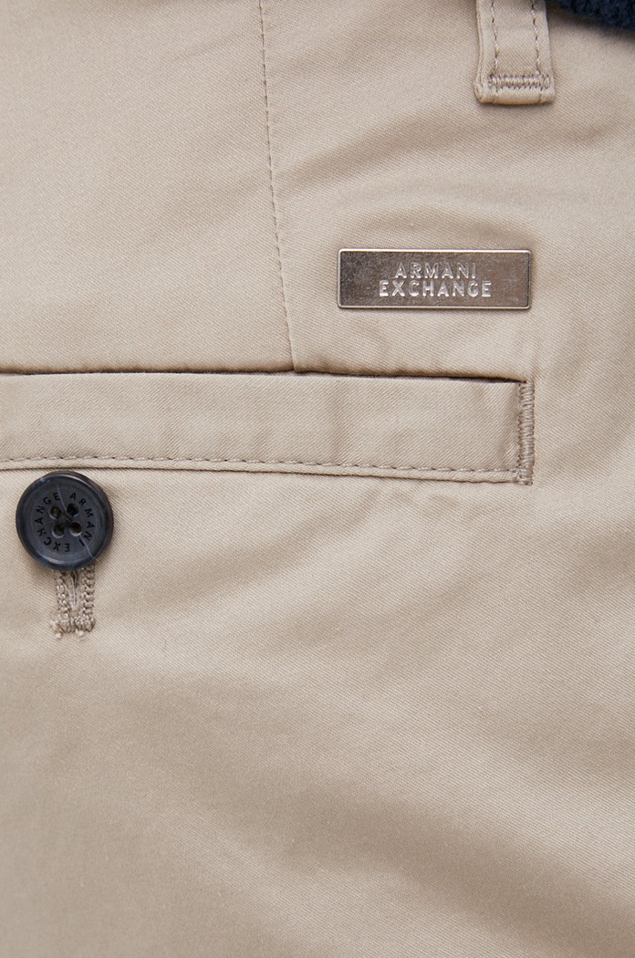 Armani Exchange Spodnie 8NZP45.ZNMTZ.NOS beżowy 8NZP45.ZNMTZ.NOS