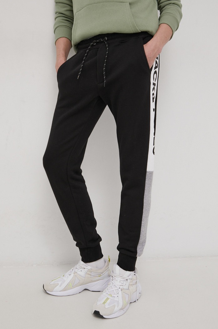 Jack & Jones Spodnie 12197199.Black czarny AA00