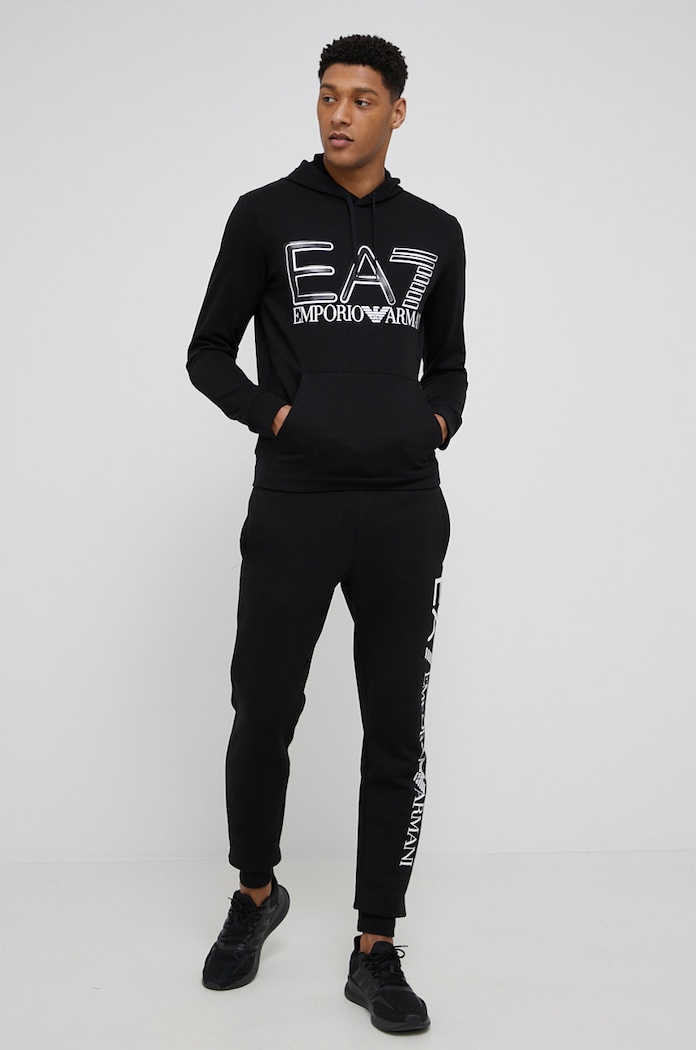 Панталони EA7 Emporio Armani трикотаж черен 8NPPB5.PJ07Z.NOS