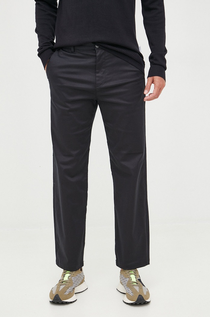 Selected Homme spodnie tkanina czarny 16080159.Black