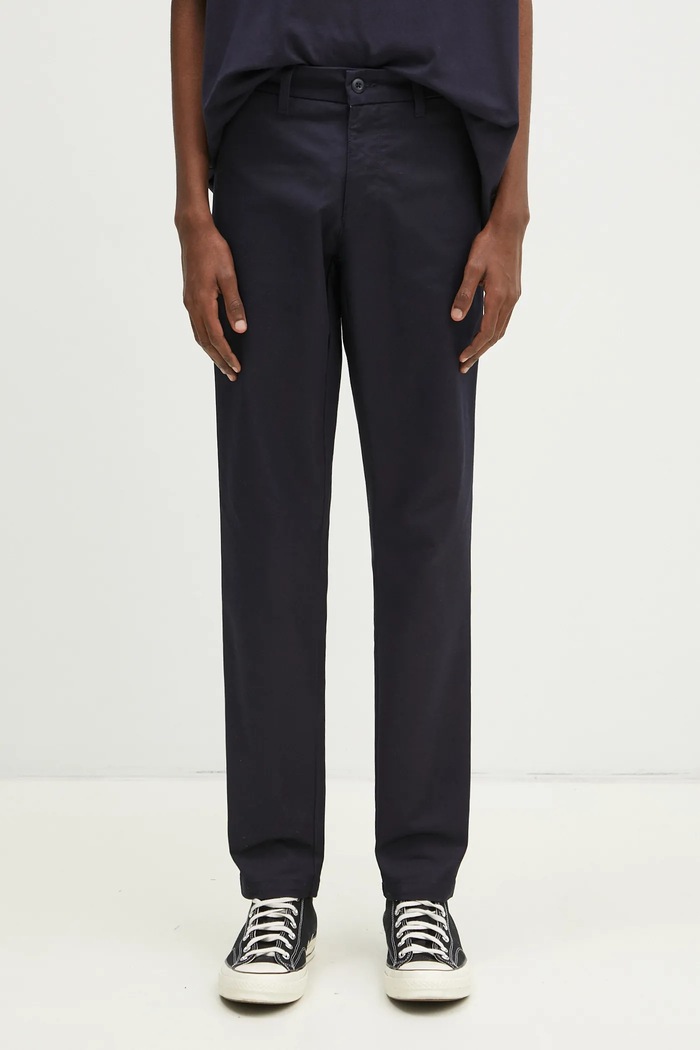 Hlače Carhartt WIP Sid Pant s elastinom mornarsko plava I003367.
