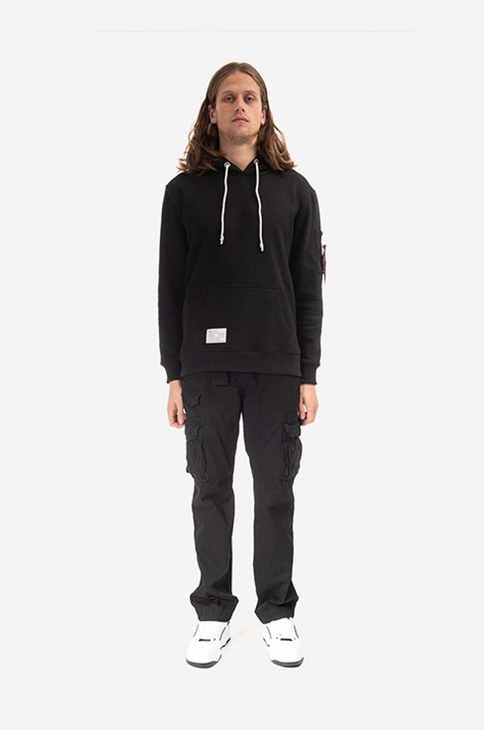 Alpha Industries cotton trousers Devision Pant 108207.03 black AA00