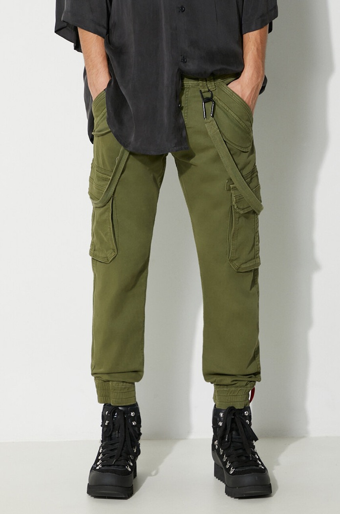 Alpha Industries spodnie Utility z elastanem zielony 128202.142