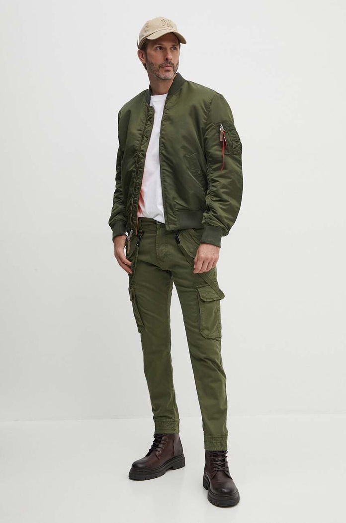 Панталон Alpha Industries Utility Pant 128202.142 зелен SS26