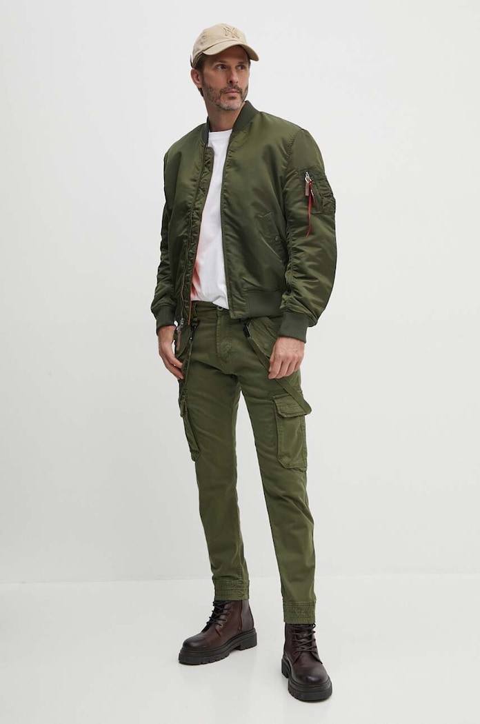 Панталон Alpha Industries Utility Pant 128202.142 зелен SS26