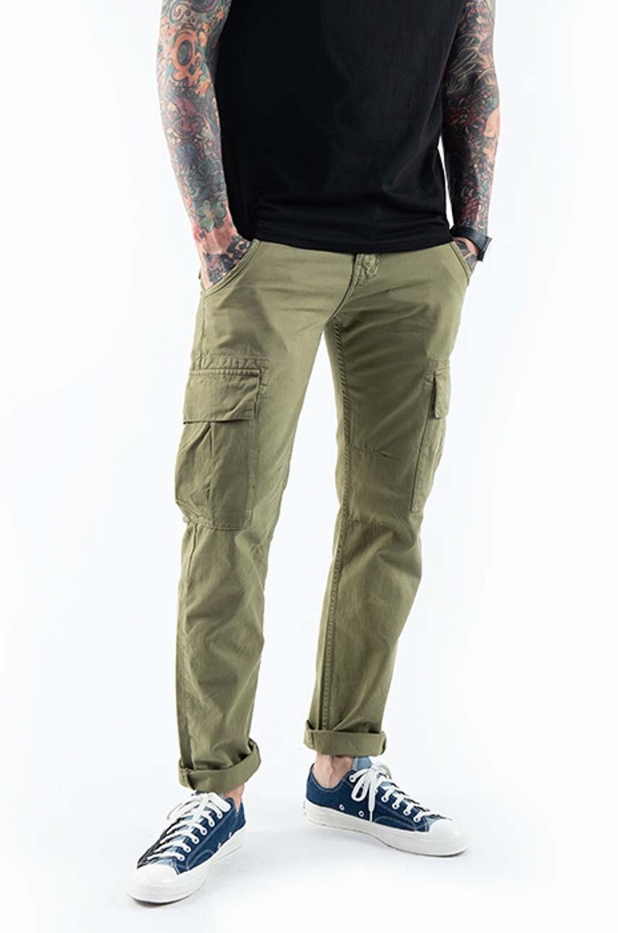 Alpha Industries cotton trousers Agent Pant cotton green 158205.11