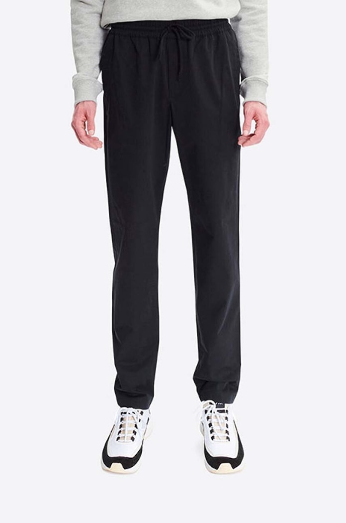 Bavlněné kalhoty A.P.C. jednoduchý černá COERD.H08354