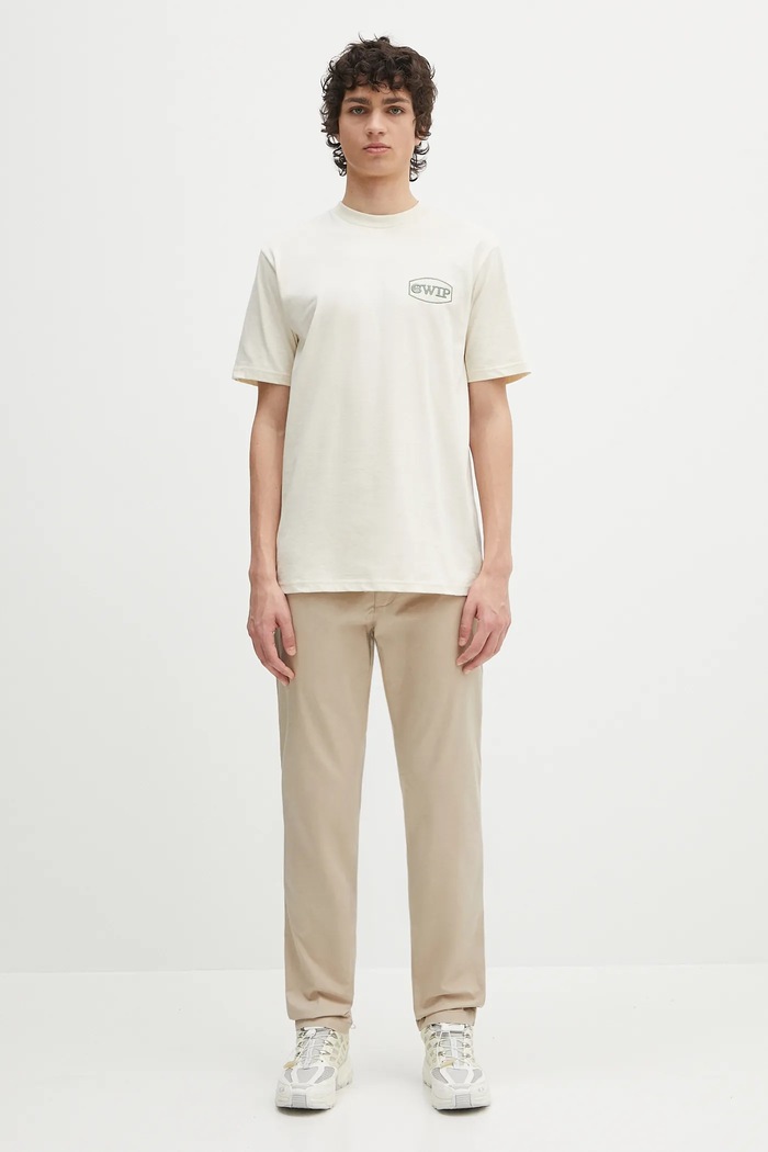 Hlače Carhartt WIP Sid I027955.WALL bež