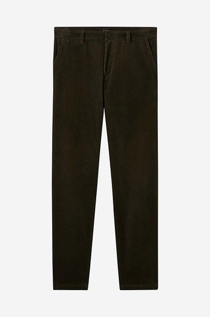 Kalhoty A.P.C. Pantalon Constantin COESP-H08396 MILITARY KHAKI zelená COESP.H08396