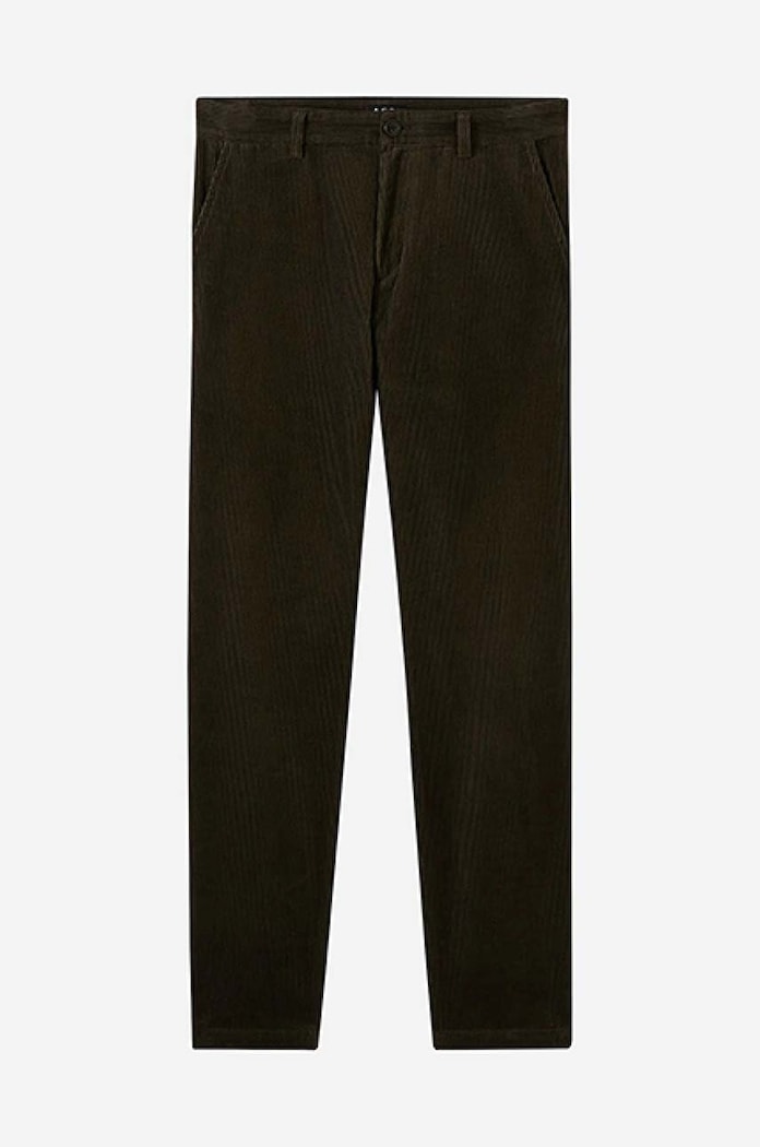 Kalhoty A.P.C. Pantalon Constantin COESP-H08396 MILITARY KHAKI zelená COESP.H08396