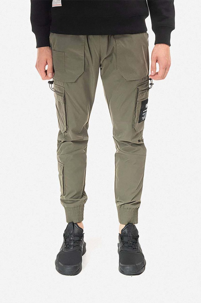 Hlače Alpha Industries tkanina zelena 108203