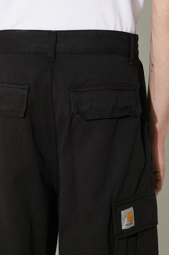 Βαμβακερό παντελόνι Carhartt WIP Cole Cargo Pant μαύρο I031218