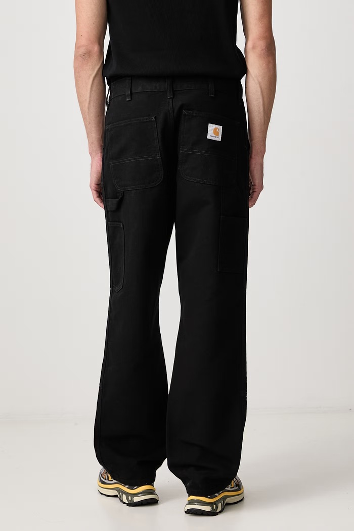 Pantaloni in cotone Double Knee Pant Carhartt WIP I031501 nero