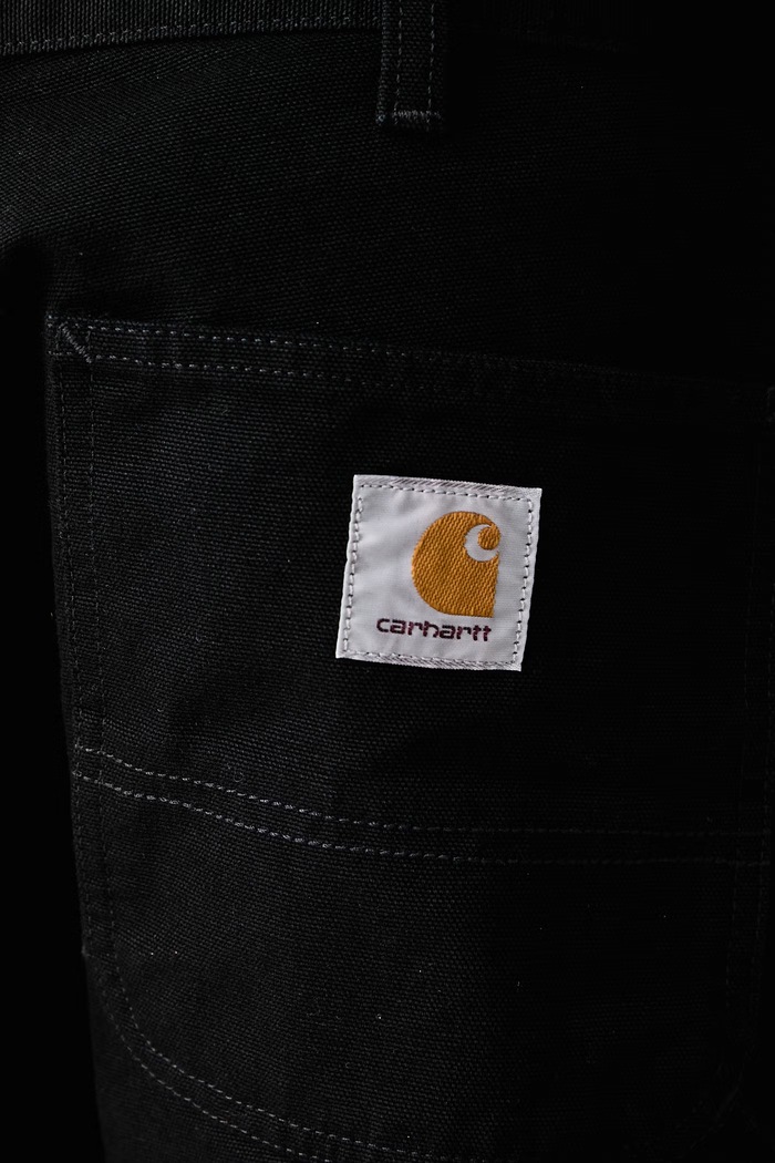Pantaloni in cotone Double Knee Pant Carhartt WIP nero I031501