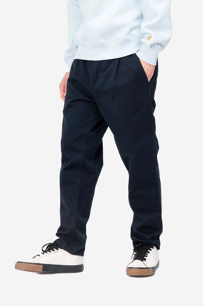 Carhartt WIP spodnie bawełniane I025934 granatowy SS23