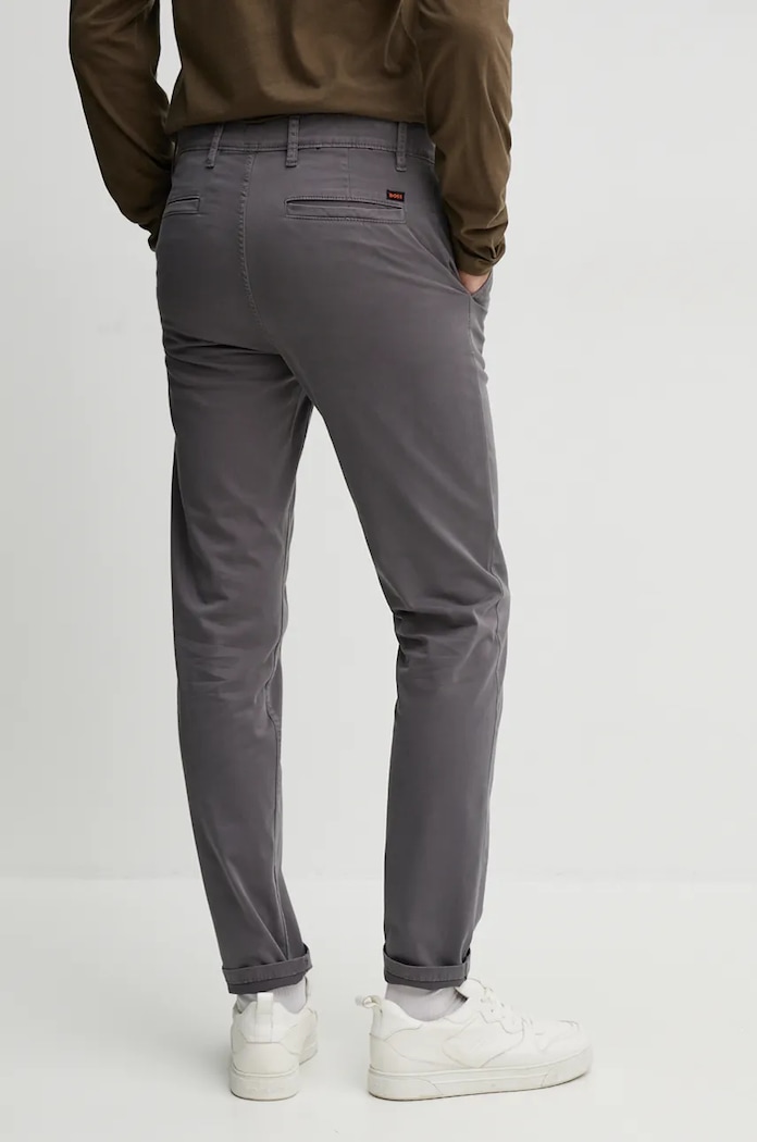 Odzież BOSS Orange spodnie Chino_tapered 50510917 szary
