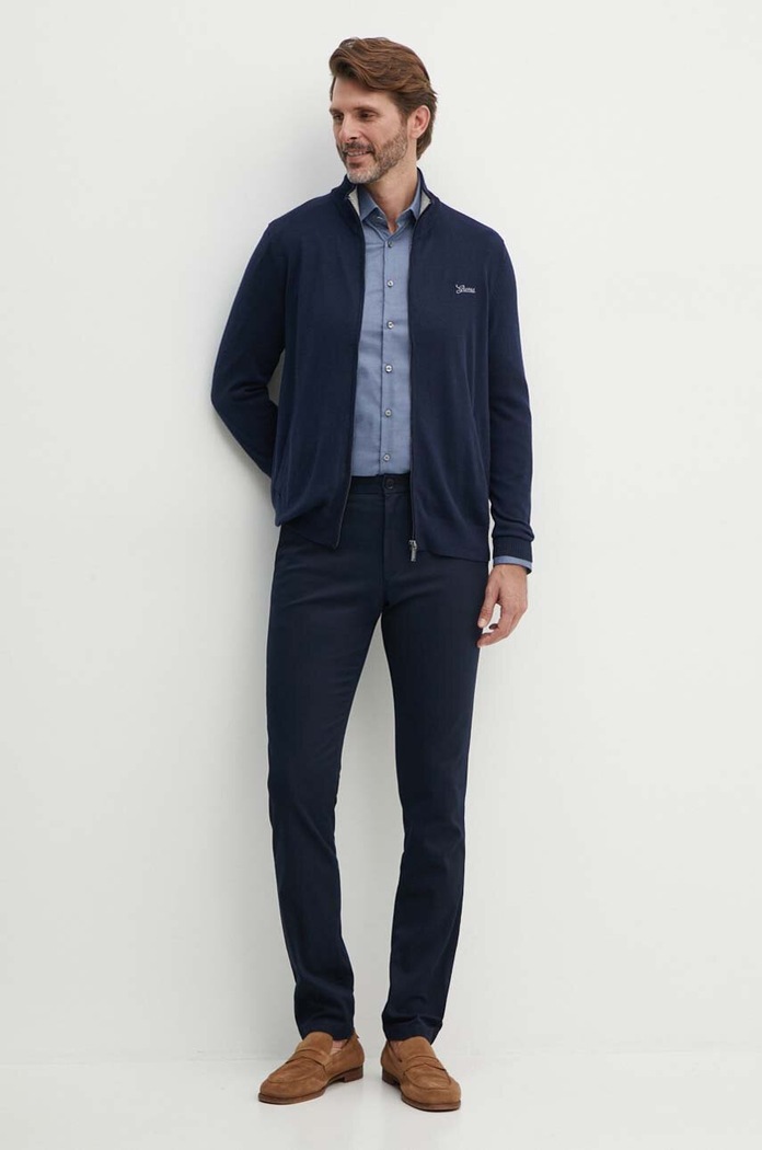 Nohavice Tommy Hilfiger MW0MW28883 tmavomodrá AA00