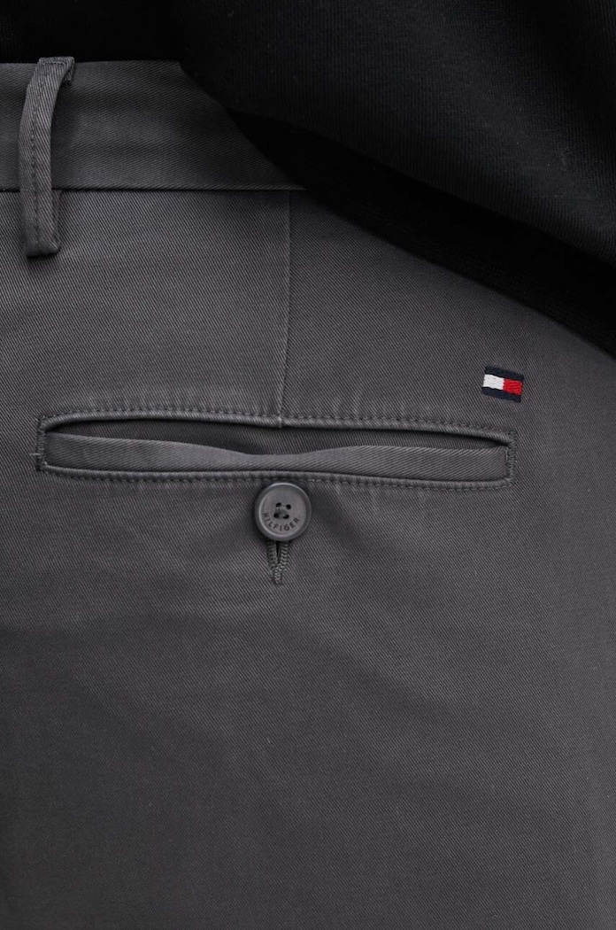 Hlače Tommy Hilfiger siva MW0MW28883