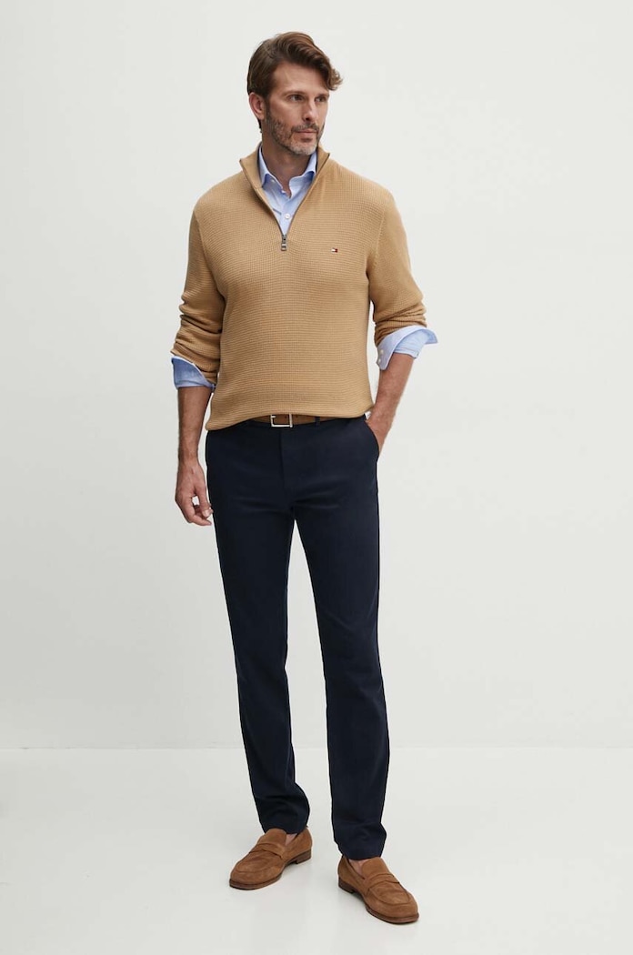 Nohavice Tommy Hilfiger MW0MW28884 tmavomodrá AA00