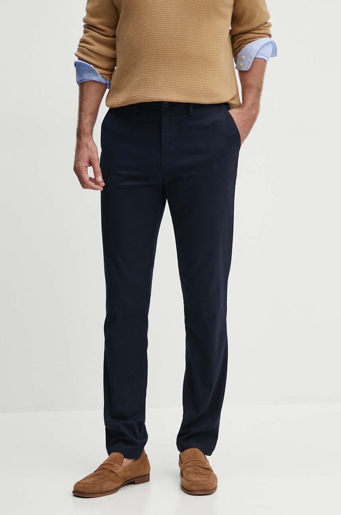 Nohavice Tommy Hilfiger tmavomodrá MW0MW28884