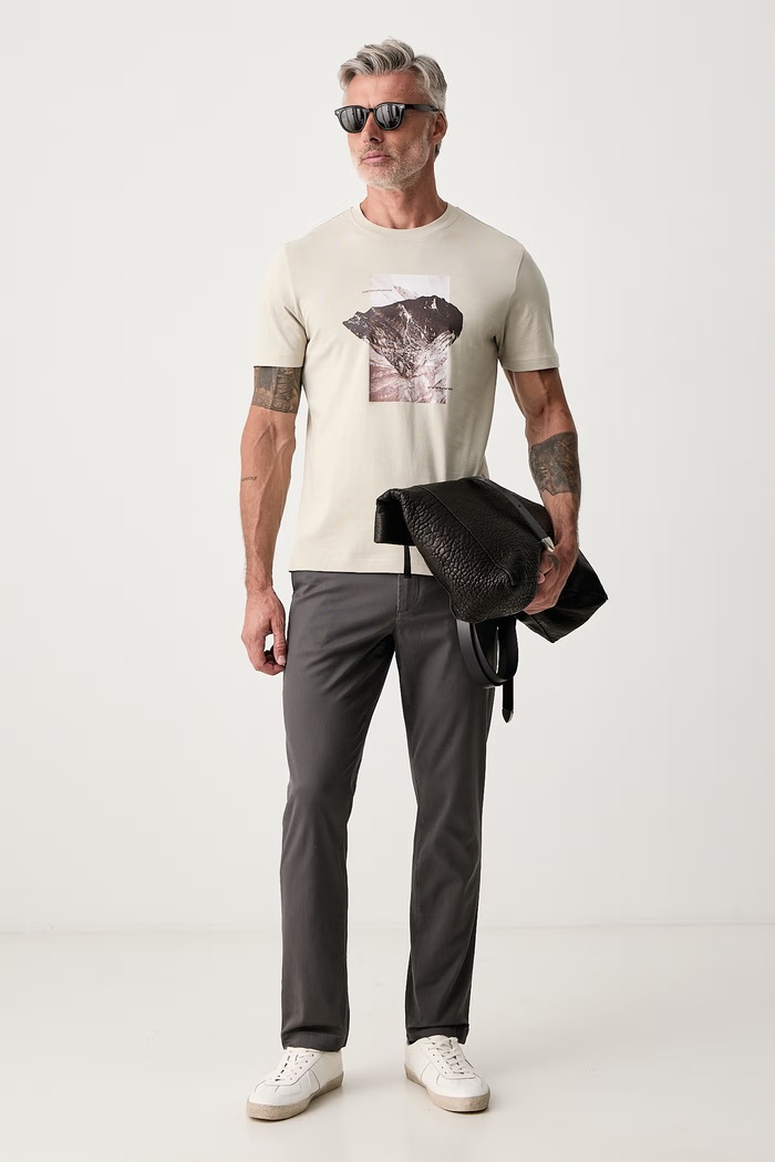 Tommy Hilfiger Spodnie chinos męskie z bawełną MW0MW28884 szary AA00
