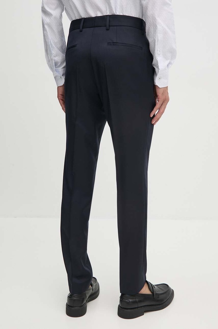 Îmbrăcăminte BOSS pantaloni de lana 50469174 bleumarin